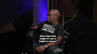 What’s more important: weight to men or height to women?