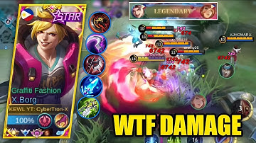 X.BORG DAMAGE HACK + FULL DAMAGE BUILD IS BROKEN!! | MLBB