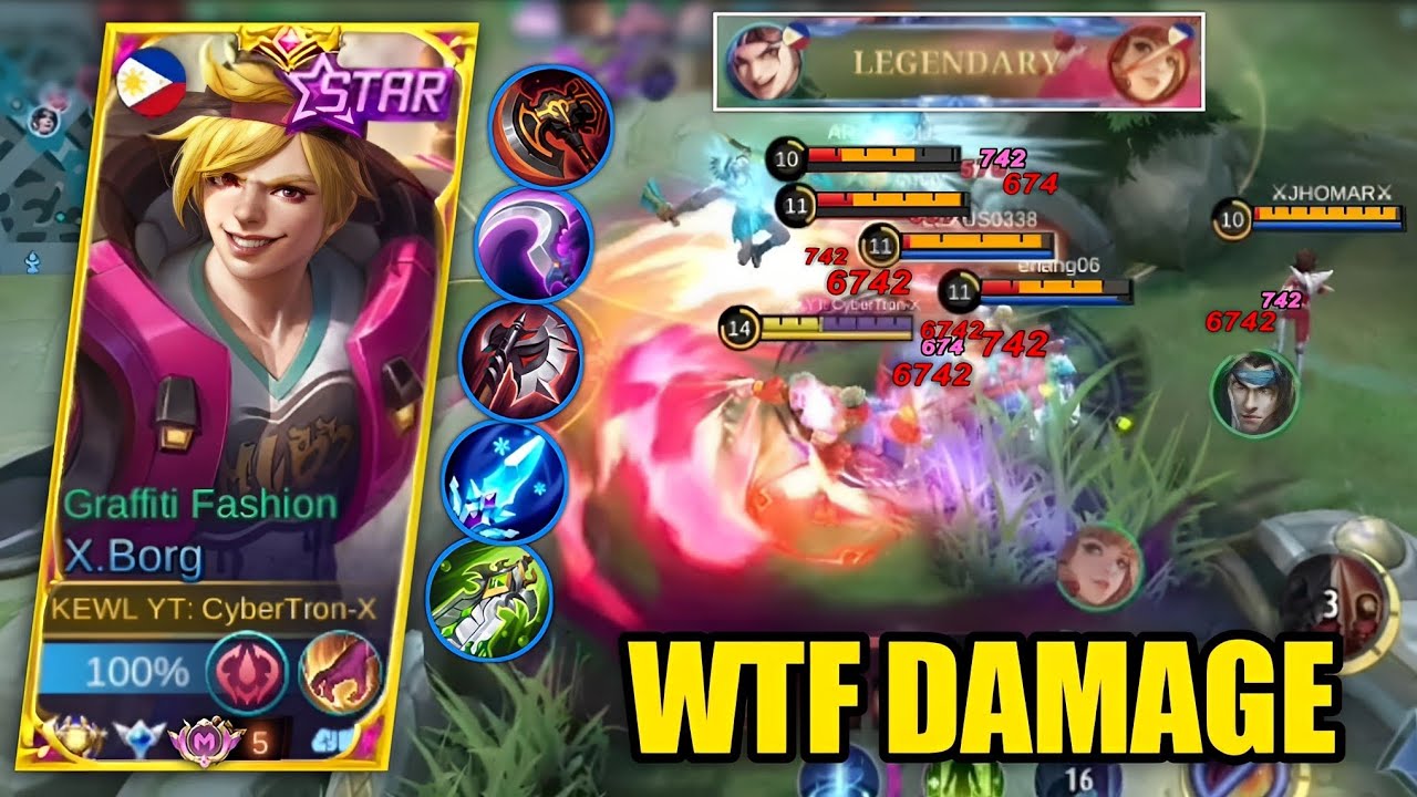 X.BORG DAMAGE HACK + FULL DAMAGE BUILD IS BROKEN!! | MLBB