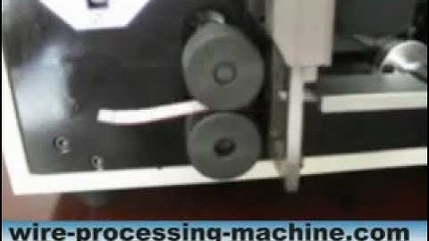 Flat Cable Stripping and Cutting Machine http://www.cablecutting.net