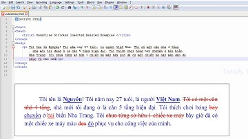 HTML5 - Underline, Strike, Stricken, Inserted, Deleted Tags