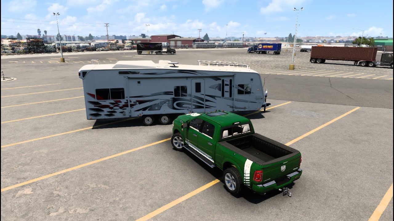 American Truck Simulator Tour & Traveling With The Ram & RV Camper ...