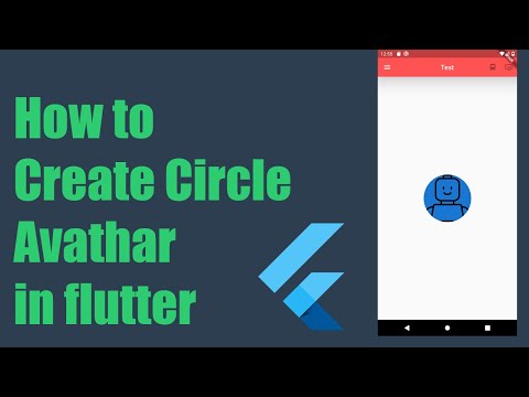 how to create cicle avatar in flutter