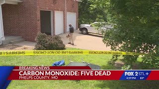 Five found dead after report of carbon monoxide in Phelps County Victims Involved In Suspected Carbon Monoxide Exposure In Gibson Co Identified