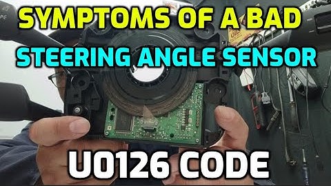 3 SYMPTOMS OF A BAD STEERING ANGLE SENSOR (FIX U0126 LOST COMMUNICATION WITH SAS MODULE CODE)