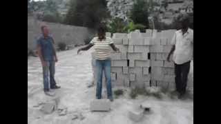 Example of a Drop Test for Concrete Blocks