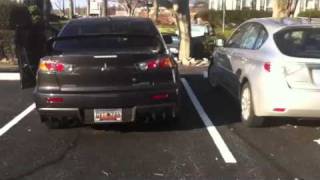 Alex's Evo X with high flow cat and Magnaflow exhaust.