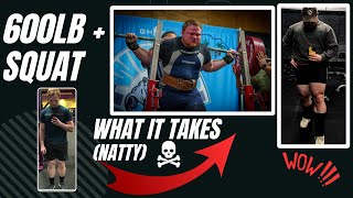What it takes to Squat 600+ Naturally