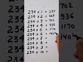 Write The Table Of 234 In 18 Second Only Hack Maths Mathstricks Study Care0 