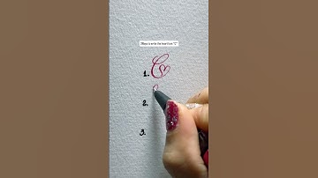 3Ways To Write The Heart Font “C”