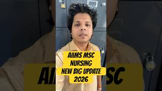 AIIMS MSC NURSING UPDATE #nursingofficeronline #nursingjobs #nurseladderprep #shortsviral