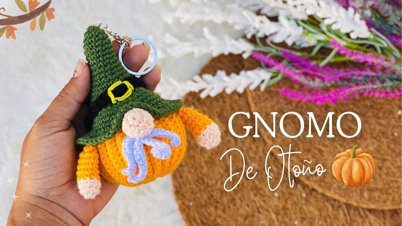 ОСЕННИЙ ГНОМ / ТЫКВЕНКА АМИГУРУМИ 🎃 Мастер-класс по вязанию крючком