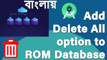 Room persistance library Delete all || Android Studio | Room Database Delete all