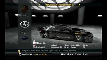 NFS SHIFT 2 Unleashed PC - Standing Mile, car WORLD Racing Pro-FWD Reaper SCION +C