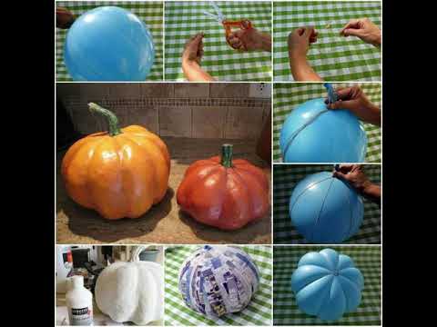 Como hacer una calabaza de papel