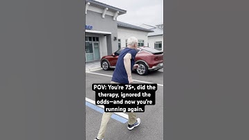 75+ years old. Hadn’t run in over 5 years. #physicaltherapy #running #nevergiveup