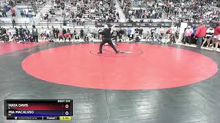 2024 U23 U.S. Marine Corps Women’s Nationals: Maya Davis vs Mia Macaluso: 55 kg 5thPlace Bout