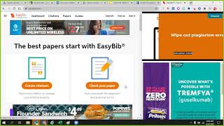 How to make a citation using easybib.com
