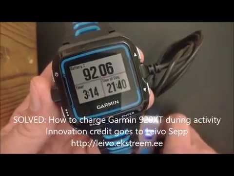 charge Garmin 920XT during activity 