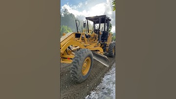 CAT 120K Motor Grader for Leveling the Ground #caterpillar #construction #roadmaking