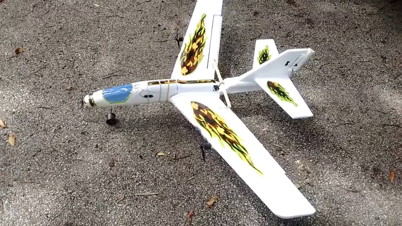 Styrofoam Glider Plane Converted to RC 2 YouTube
