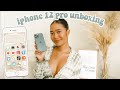 IPHONE 12 PRO UNBOXING, 256GB PACIFIC BLUE + a lil bit of iOS 14 customization