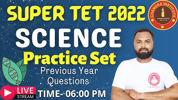 SUPER TET SCIENCE 2022 | PRACTICE SET : 01 | super tet practice set chandra institute | stet science