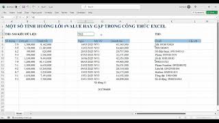 Một số tình huống lỗi #VALUE! hay gặp khi làm công thức Excel và cách xử lý