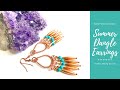 Summer Dangle Earrings - Earrings with Wire - How to Make Jewellery - Jewellery Making Tutorial