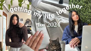 getting my life together for 2024 (cleaning + new secret project?!) | living in the suburbs