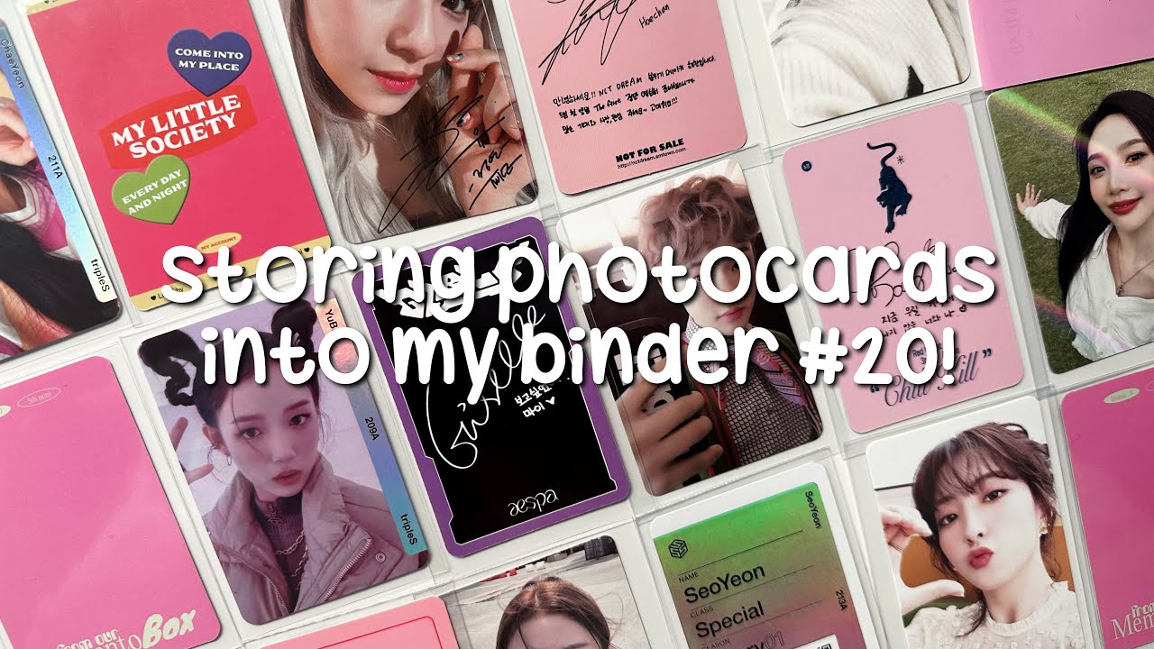 storing photocards #20! nct, aespa, le sserafim, & more!