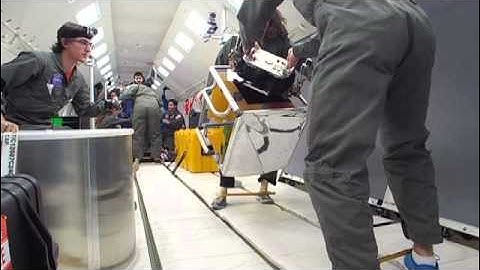 Grasping with gecko grippers in zero gravity