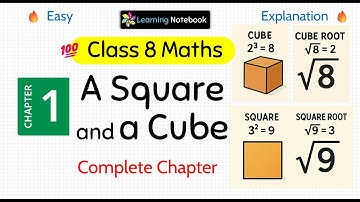 Class 8 Maths A Square and A Cube - Class 8 Maths Ganita Prakash Chapter 1