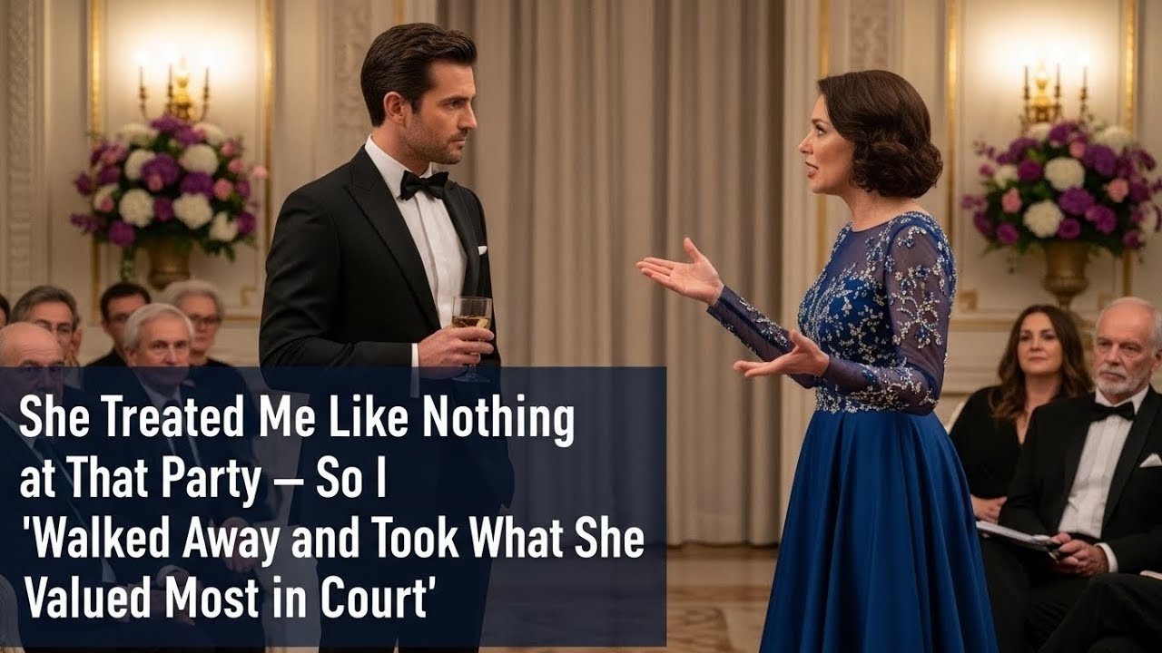 She Treated Me Like Nothing at That Party — So I Walked Away and Took What She Valued Most in Court