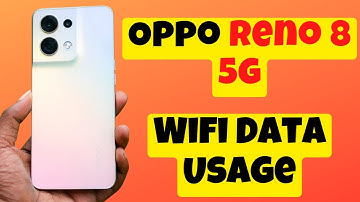 Check Wifi Data Usage Daily or monthly Oppo Reno 8 5g 2023