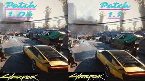CYBERPUNK 2077 PATCH 1.06 VS PATCH 1.1 ON PS4 SLIM