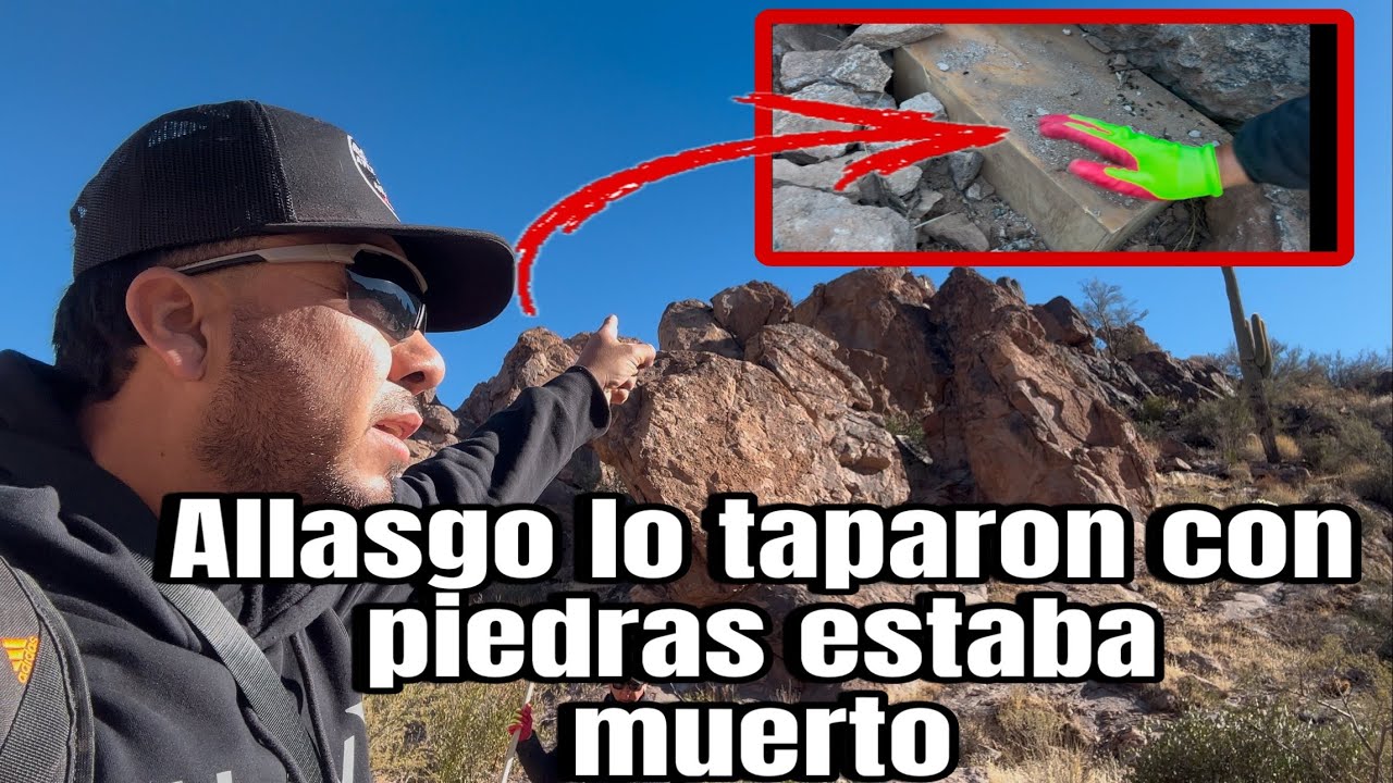 Muerto dentro de una caja lo taparon con piedras