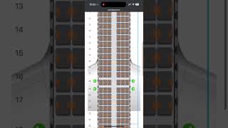 EasyJet A321-NEO seat map with premium economy and economy seats