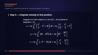 Problem 13-1: Engineering Mechanics- Dynamics (Hibbeler 14th Edition)