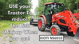 USE the tractor &amp; avoid risk of injury! Kioti NS6010 HST tractor vlog-Happy Memorial Day weekend!