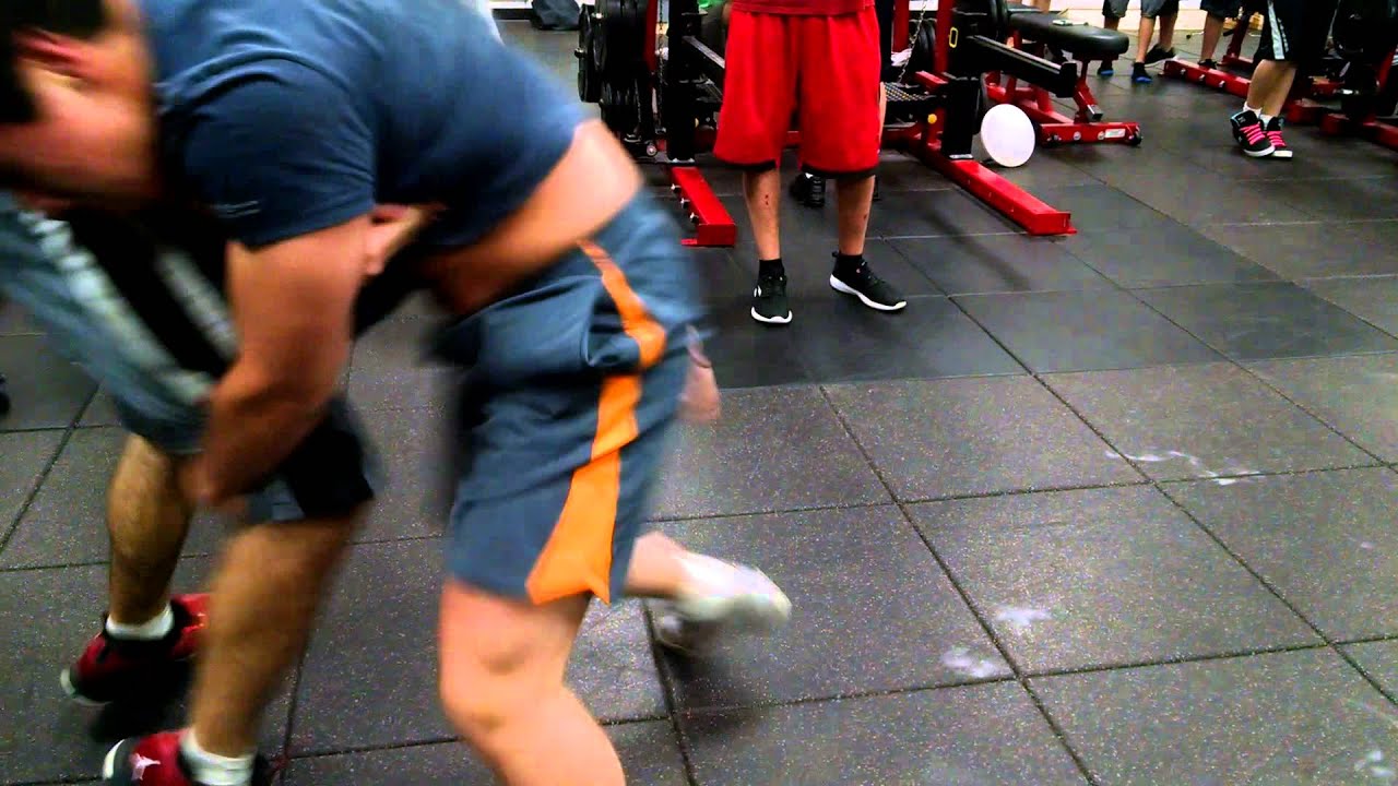Weight Room Wrestling - Blake vs Edgar