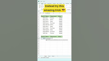 Don’t Use VLOOKUP Like This in Excel‼️ Try This Advanced Trick ! #ExcelTips #ExcelTricks #Shorts