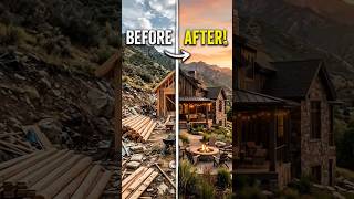 Luxury Mountain Farmhouse Transformation ⛰️ Dream Hilltop Retreat #cinematicdesign #metallicepoxy