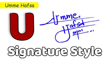 ✅ Umme Hafsa Name Signature Request done