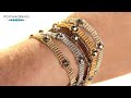 In A Line Bracelet - DIY Jewelry Making Tutorial by PotomacBeads