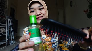 ASMR soft spoken - mom’s pampering you (brush sound/ minyak kayu putih sound/ tappings) screenshot 1