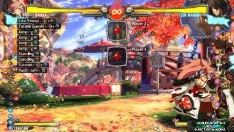 Guilty Gear Xrd REV 2 Baiken meterless Dustloop