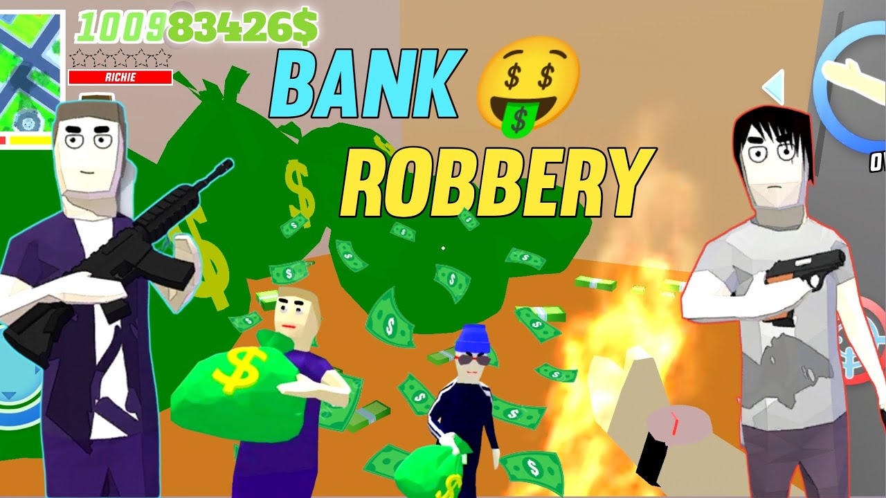 How to rob the bank in dude theft wars 2024 - YouTube