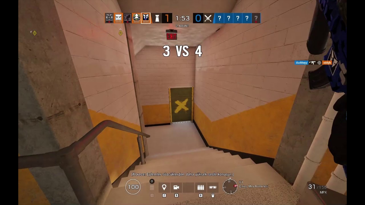 Rainbow Six Siege ~ Warden Triple Kill Run out on Consulate