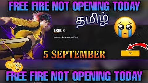 Free fire max ban or wot 🤯? | Network Connection Error Problem Solution in Tamil | #freefireindia